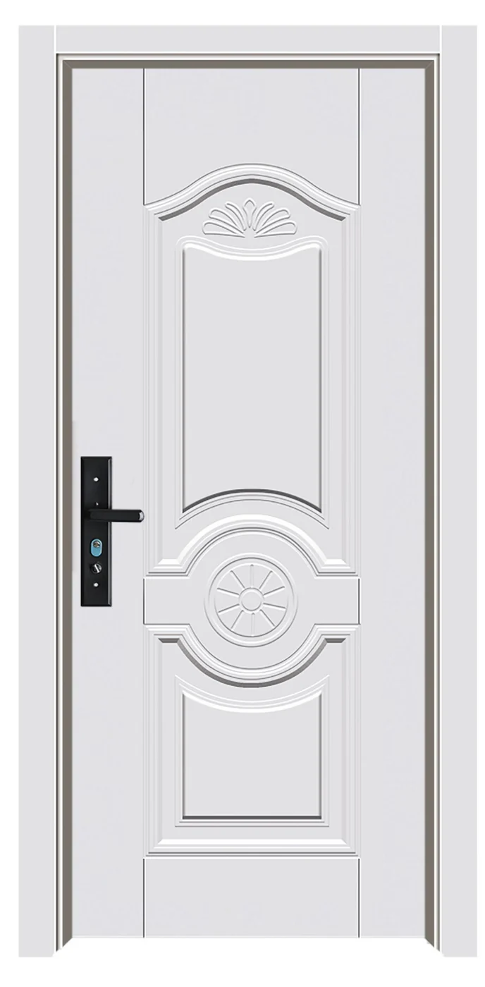 S-01 Classic Embossed steel wooden door