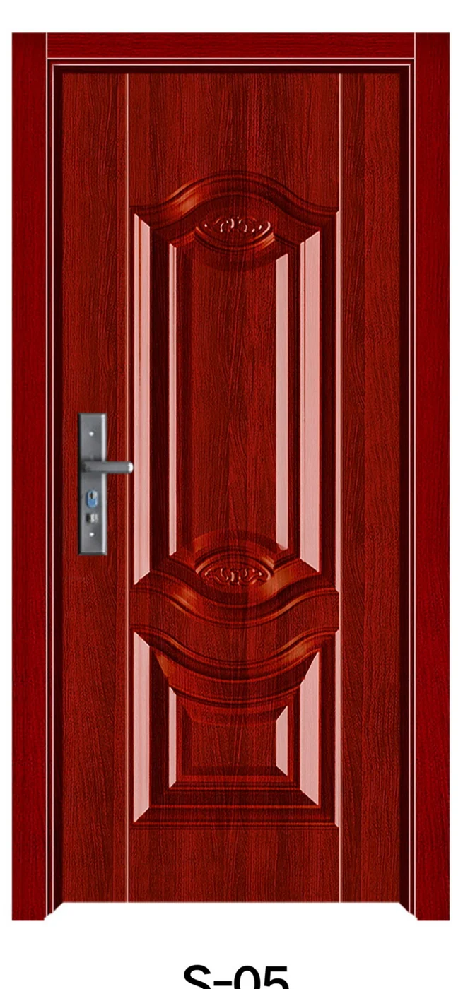 S-05 Classic Embossed steel wooden door