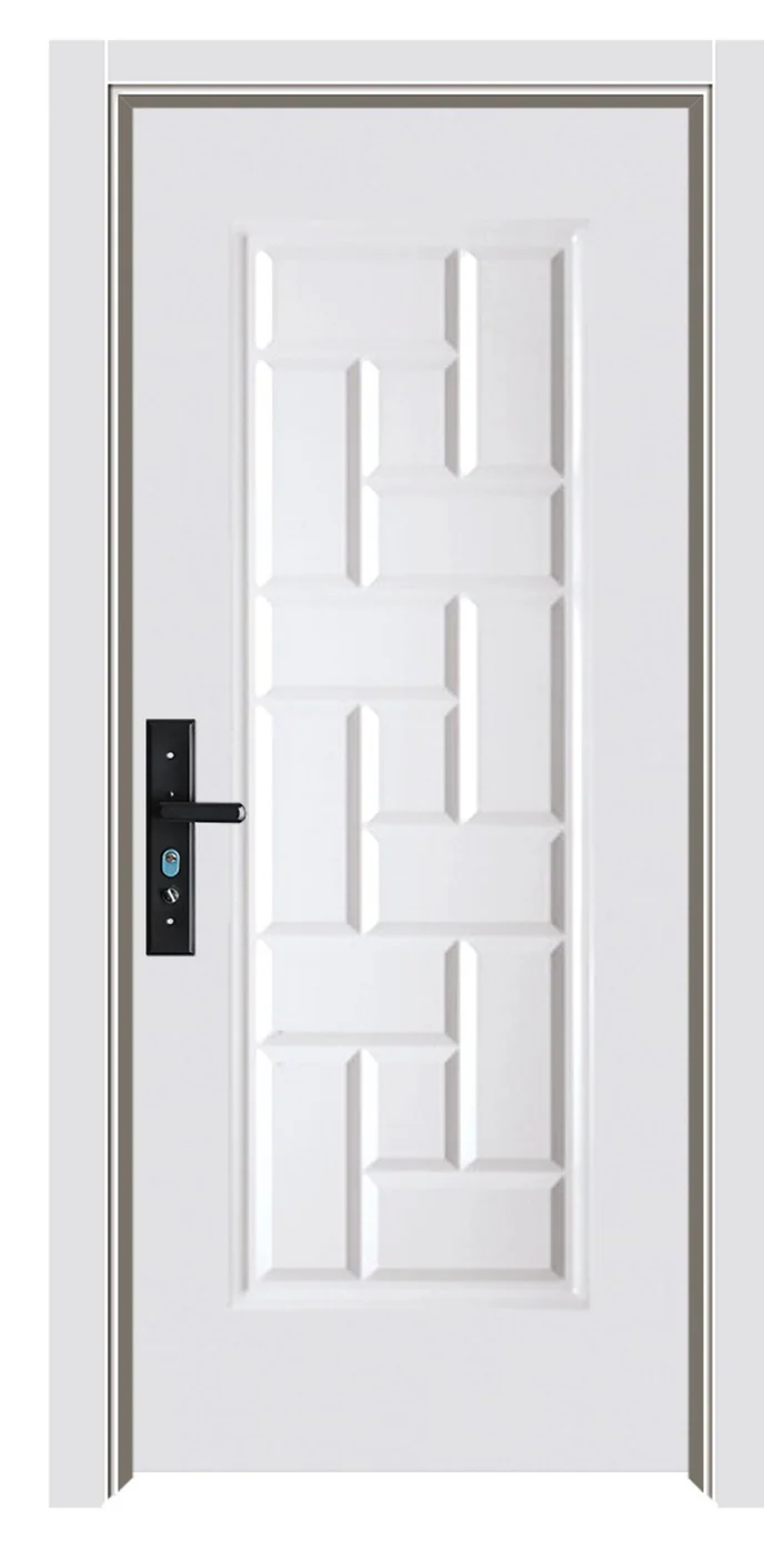 S-09 Classic Embossed steel wooden door
