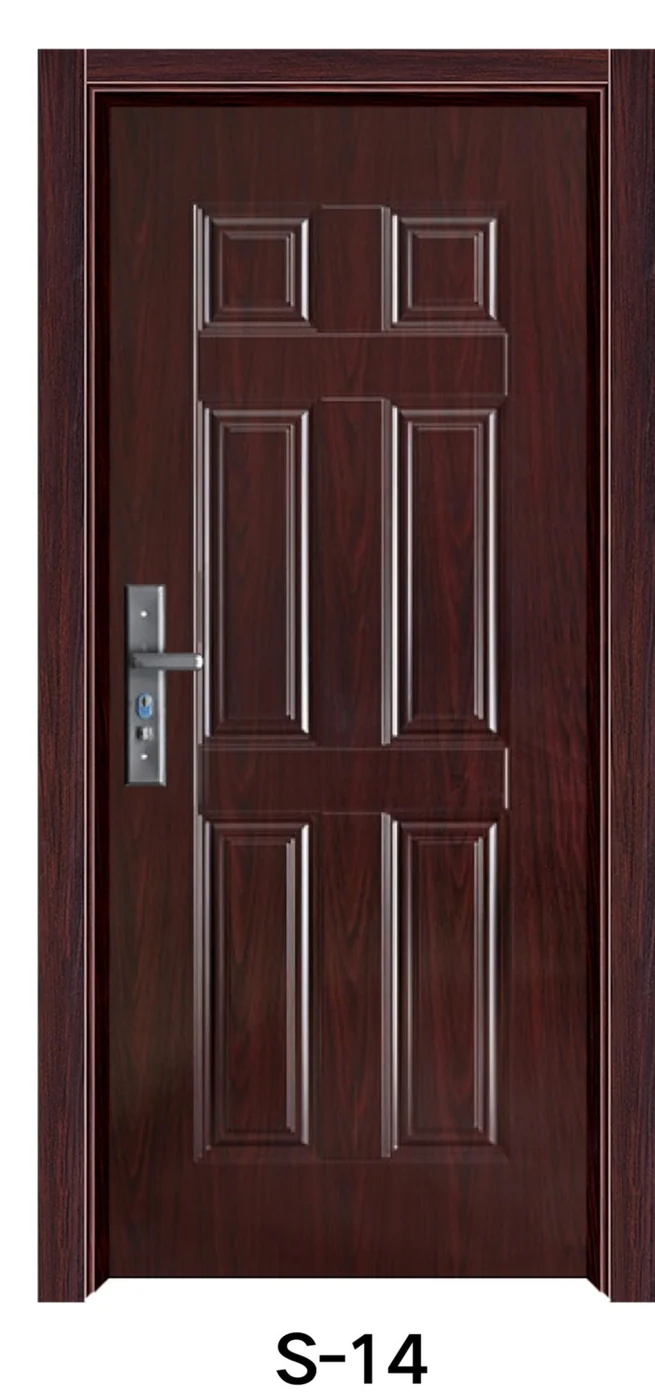 S-14 Classic Embossed steel wooden door