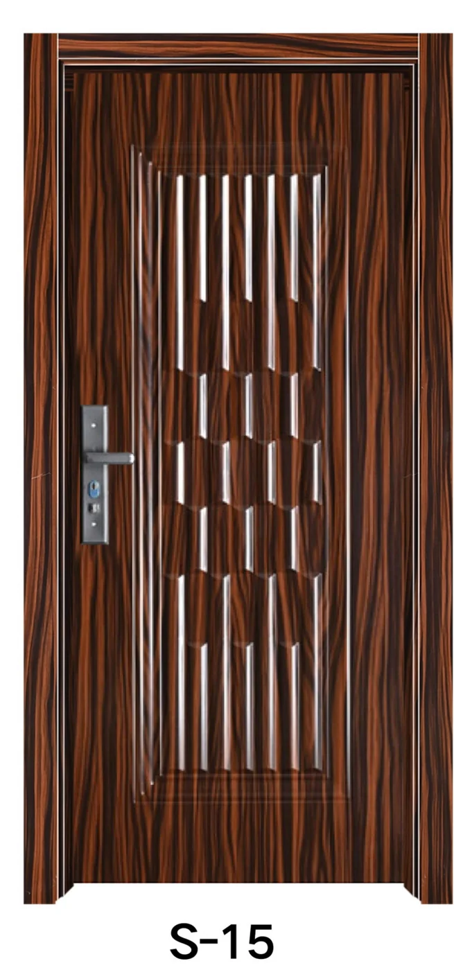 S-15 Classic Embossed steel wooden door